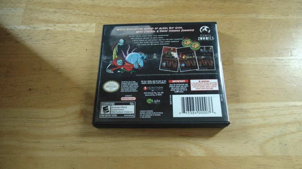 Teenage Zombies (Nintendo DS, 2008) Complete CIB Tested And Working - Image 3 of 3