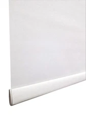 White Color Flat Matte Fabric Roller Blind Curtain For All Rooms, Light