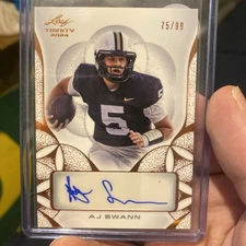 2024 Leaf Trinity /99 Bronze Aj Swann Auto