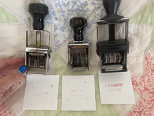 Three Vintage, Old-Fashioned Stampers