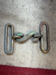 Civil War Confederate CSA Serpent Snake Belt Buckle