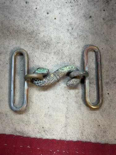 Civil War Confederate CSA Serpent Snake Belt Buckle
