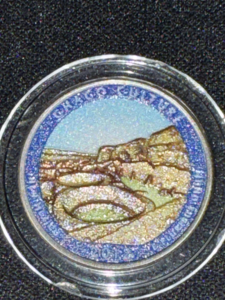 Chaco Culture 2012d America The Beautiful Colorized Washington Quarter UNC  - Image 4 of 4