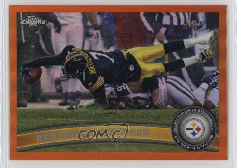 2011 Topps Chrome Retail Orange Refractor Ben Roethlisberger #120 0i5i