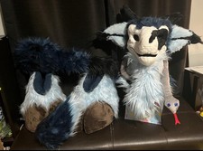 Refurb dinomask hybrid fursuit partial for trade
