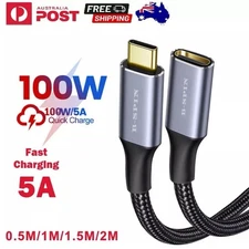 1.5M USB 3.1 Type C USB C Extension Cable Male to Female Extender Charging Cord