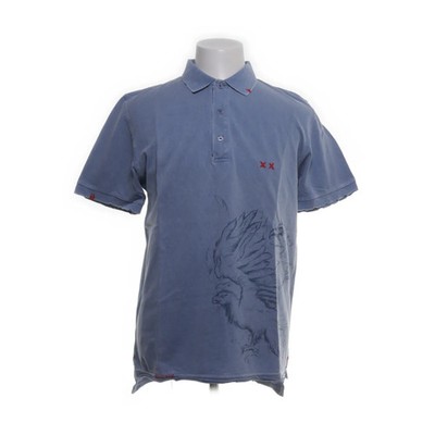 Project e Vintage, Poloshirt, Größe: L, Blau, Baumwolle, Print, Herren #5AD