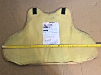 #ad bullet proof lvl II body armor ballistic armor in fair to good large 89765 $44.00