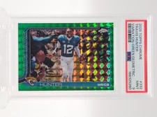 TRAVIS HUNTER 2025 TOPPS CHROME GREEN GEOMETRIC VARIATION ROOKIE RC PSA 9 Q2161