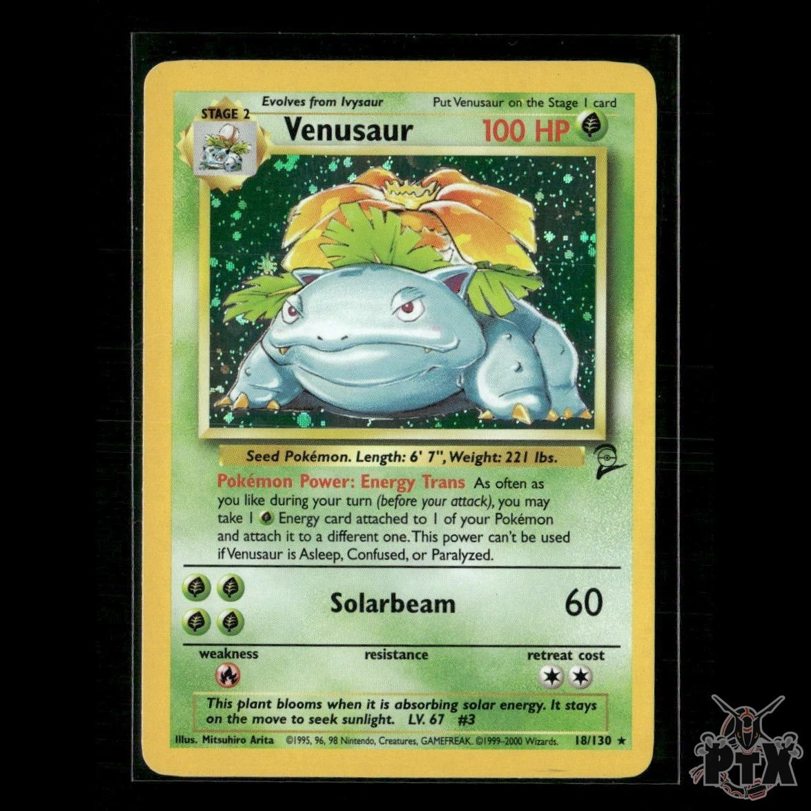 25+ Venusaur Pokémon TCG Holo Rare Base Set 2 Individual