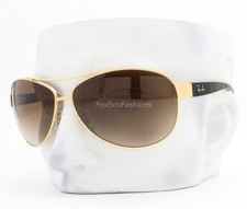 Ray-Ban Sunglasses RB 3386 001/13 Shiny Gold on Brown Havana 63mm with Case