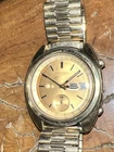 Vintage Seiko Gold Bruce Lee Chronograph Very Nice Find Running