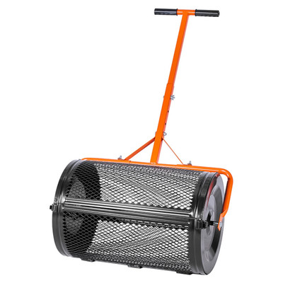 24-Inch Compost Spreader grass seed spreader for Lawn and Garden Soil fertilizer