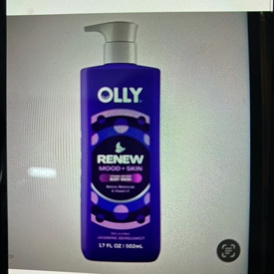 OLLY Renew Body Wash with Vitamin D, Retinol & 17 Ounce , Purple 