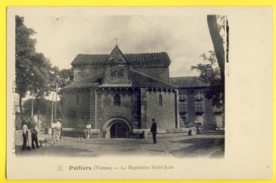 CPA 1900 POITIERS (Wien) Christliches Denkmal BAPTISTERIUM SAINT JEAN Cantonniers