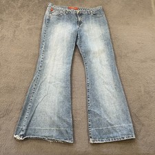 Vintage !IT JEANS 100% Cotton Wide Leg Flare USA Made-Women’s Size 13