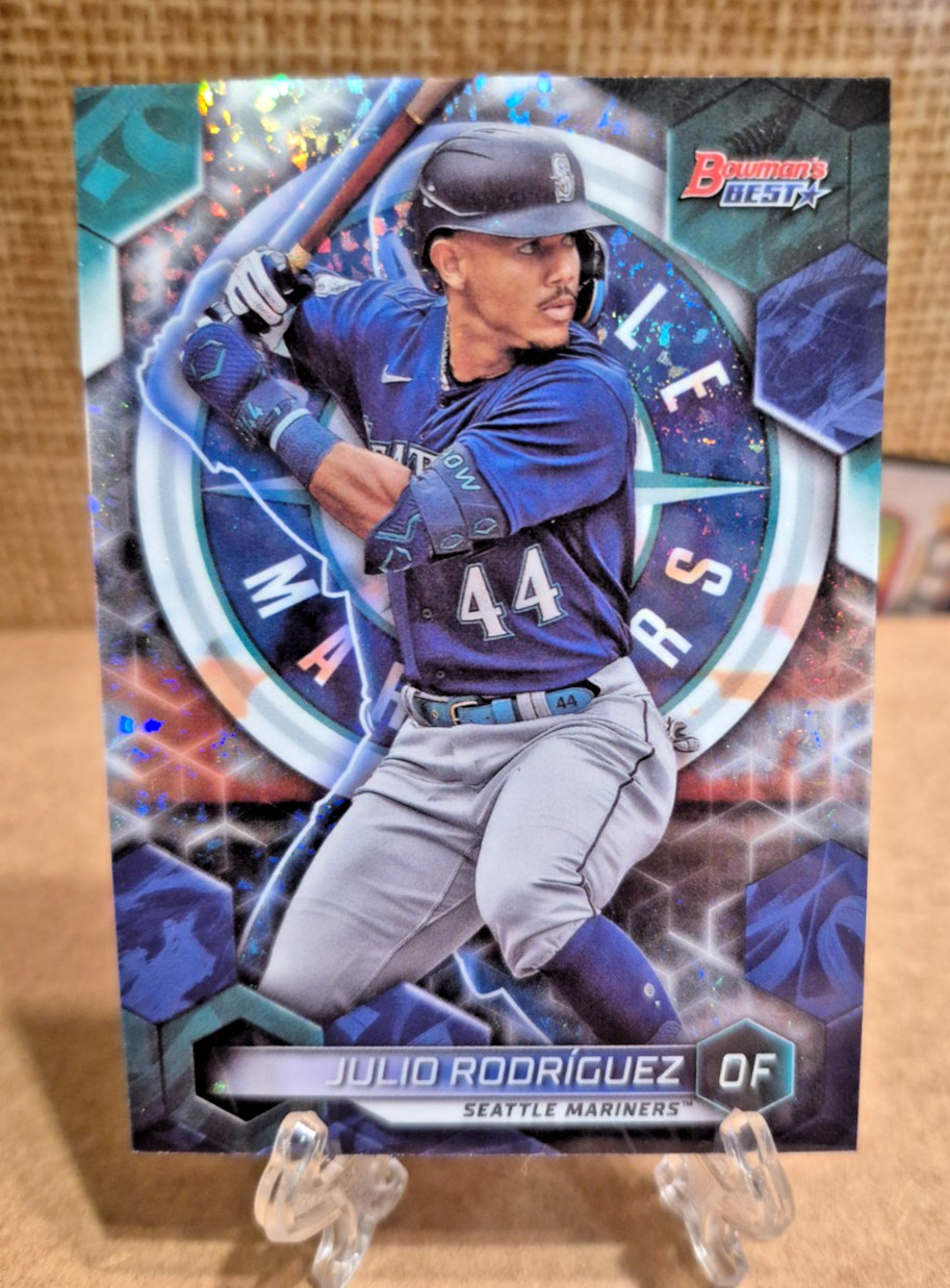 2023 Bowman's Best Julio Rodriguez Mini Diamond Refractor #240/299 Mariners