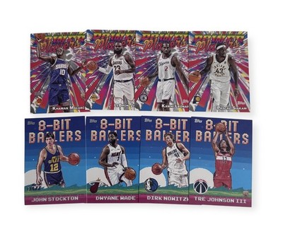 2025-26 TOPPS BASKETBALL 8-BIT BALLERS | POWER PLAYERS LOT 8x cards Plus Rookies