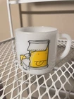 Ziggy, Cartoon Sunrise, Vintage Milk Glass Mug, 1972, Federal