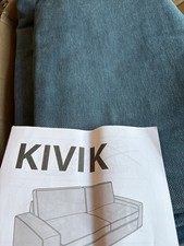 Ikea Kivik Cover for 2 Seat Sofa (190cm) Tallmyra Blue Chenille 405.578.98 NEW