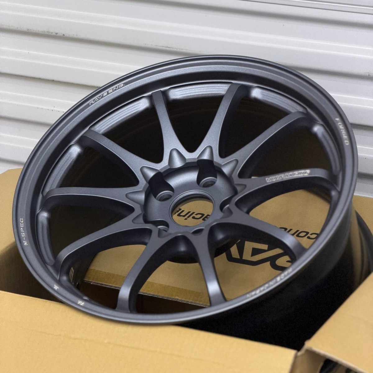 set of 4) Volk Racing CE28N-Plus 18x10 +40 5x114.3 Blast Gunmetal