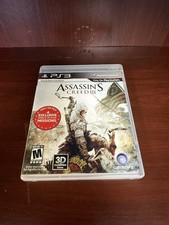 Assassins Creed III 3 Sony PlayStation 3 PS3 Complete W/ Manual CIB - Tested