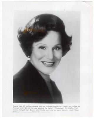 1978-1991 PM Magazine - Abigail Van Buren Writes Dear Abby Original News Photo