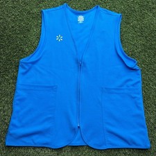 Walmart Employee Uniform Vest Womens XL Blue
