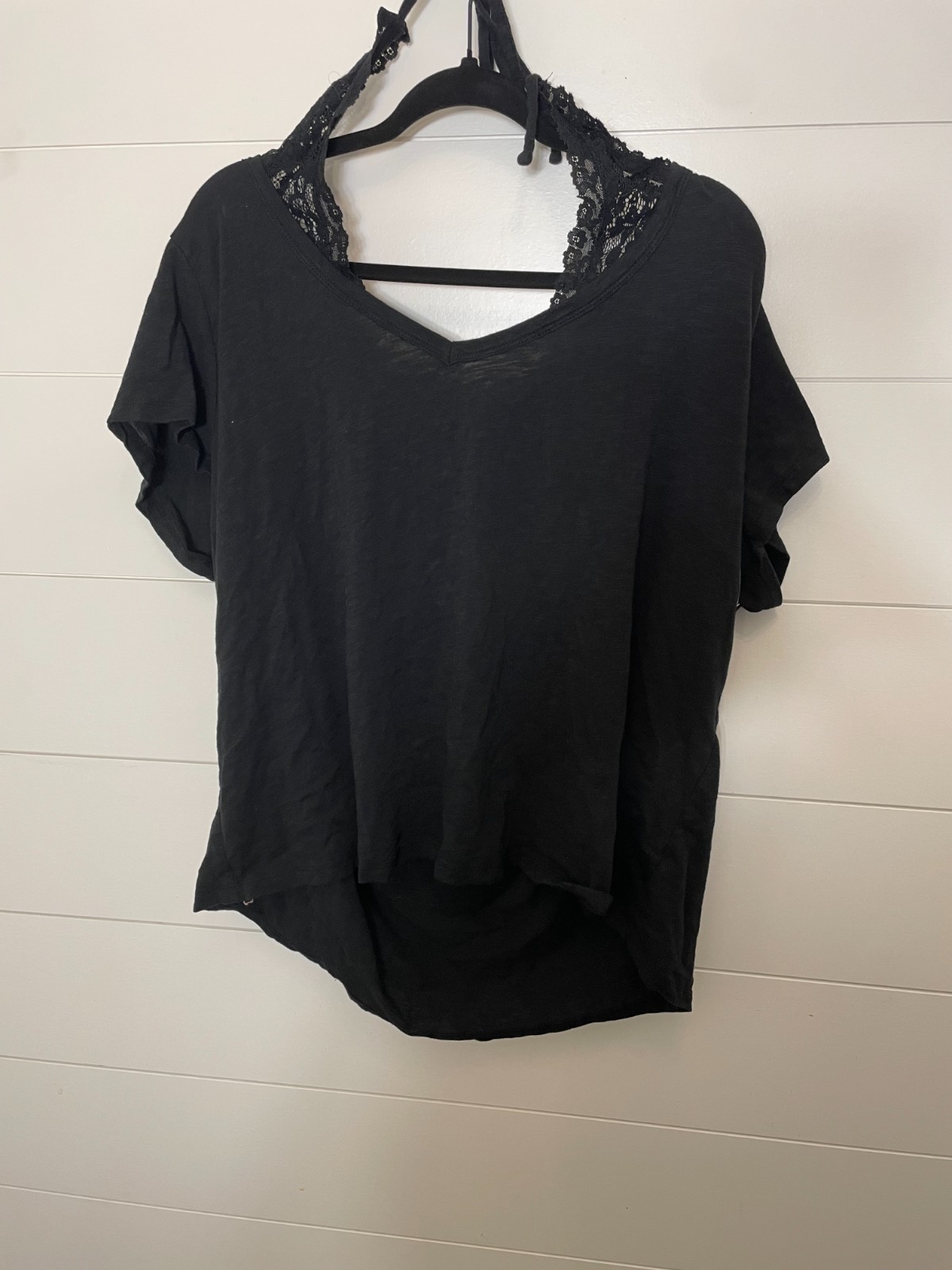 Torrid 4 4XL Plus Black combination basic top wit… - image 4
