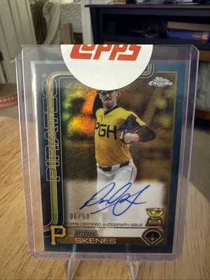 2025 Topps Gilded Collection - Chrome Gold Autographs Paul Skenes #CGA-PS...