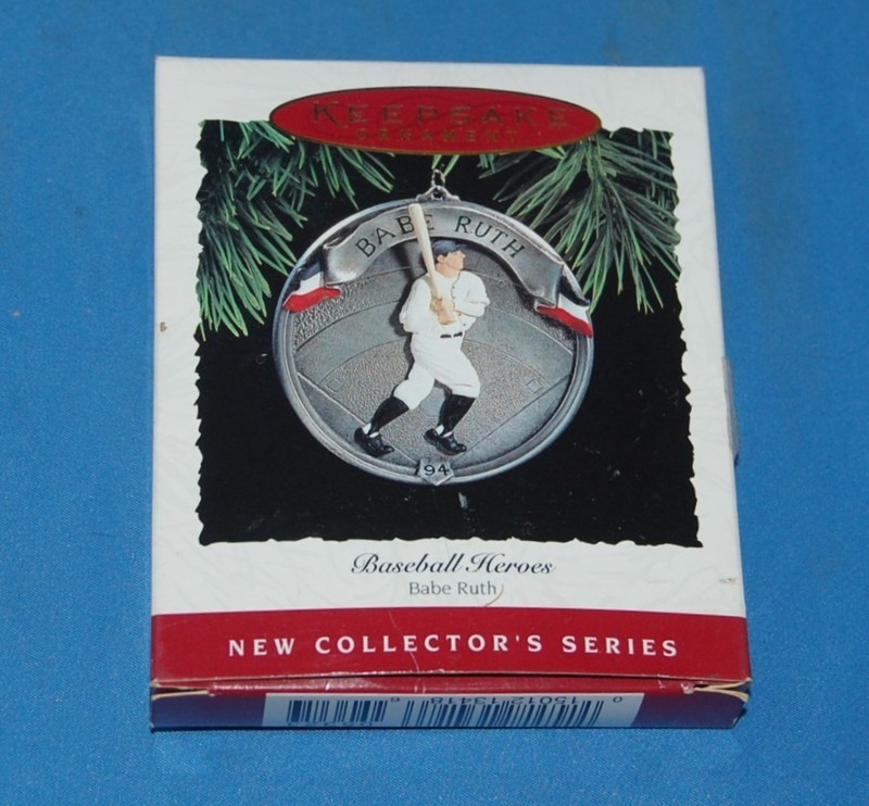 Babe Ruth "Baseball Heroes" ornament, "New Collector's Series," 1994