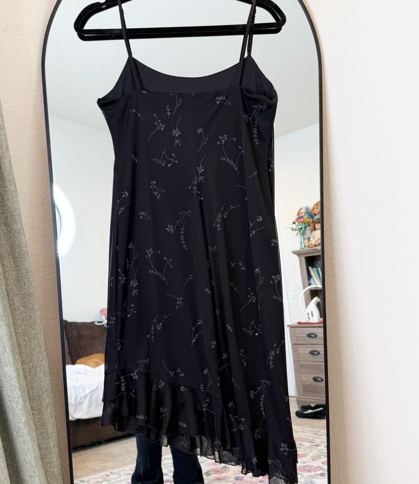 Vintage City Triangles Womens Fairy Grunge Midi Slip Dress Size Large Whinsigoth - Image 4 of 4