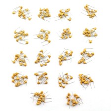 180pcs Monolithic Ceramic Capacitors Assorted Kit 20pf1051uf 50v 18 Values Com