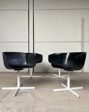 Vtg Late Mid Century Carlo Colombo Modernist Set 4 Dining Chairs R1053