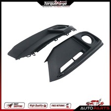 Front Bumper Fog Lamp Filler Cover Driver Passenger For 2019-2021 Honda Civic