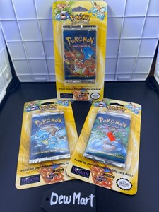 1999 Pokémon Base Set Complete Art Set OPENED BLISTER BOOSTER PACKS - WOTC RARE