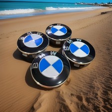 New Set Of 4 Bmw Wheel Rim Dust Cover Center Cap Hubcap 36136783536 Italy 68mm