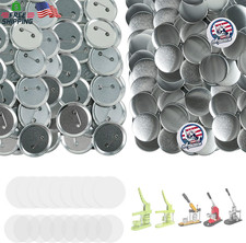 200 Sets Button Maker Supplies, 58Mm / 2.28 Inch Button Supplies Buttons Parts,