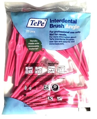 TePe Angle Interdentalbürsten pink 0,4 mm - 25 Stück Zahnzwischenraumbürste
