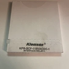 Klemsan KPR-SCF-115VACDC-1 270846A Interface Relay Base, New Sealed (lot131)
