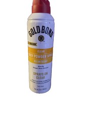  1 Can  Gold Bond Clean Scent Clear Body Powder Spray Triple Action 7 Oz