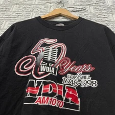 Vintage Goodwill 50th Anniversary Shirt XL Single Stitch Black Graphic