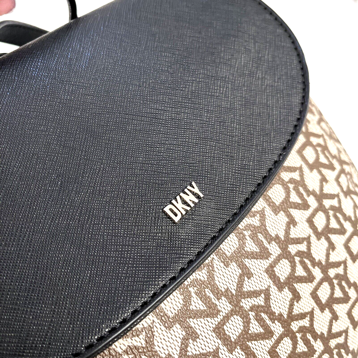 NWT DKNY BRYANT LOGO BACKPACK SHOULDER BAG DKNY Bryant Leather Top Zip Backpack blue | Mercari main image 4