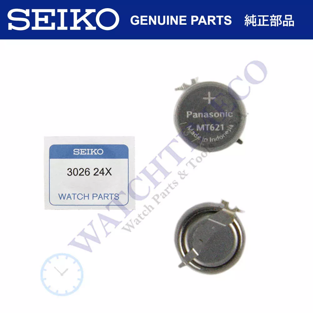 GENUINE Seiko Panasonic MT621 Capacitor Battery 302624X for V137 V138