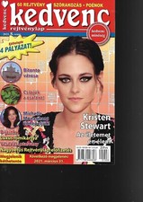 Hungarian Magazine Kedvenc Crossword 2021/08 Kristen Stewart - Twilight - Cover