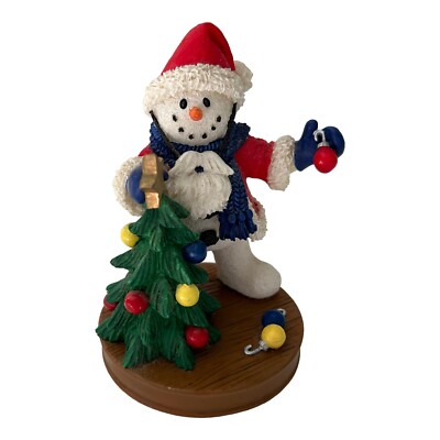 Papel Giftware Always Cool December Snowman Deck The Halls  4  X 3  X 2.5 
