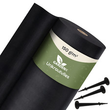 ✅ Unkrautvlies Gartenvlies Bodengewebe 150g/m² Mulchvlies  50x Anker GRATIS✅