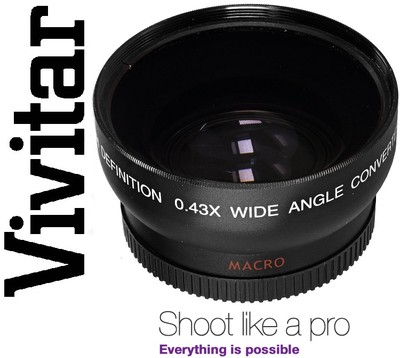 Optics HD4 Vivitar Wide Angle With Macro Lens For Canon Vixia HF S10 S11 S100