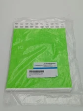 Advantus Neon Green Wristbands 500 Pack Sequentially Numbered Tyvek