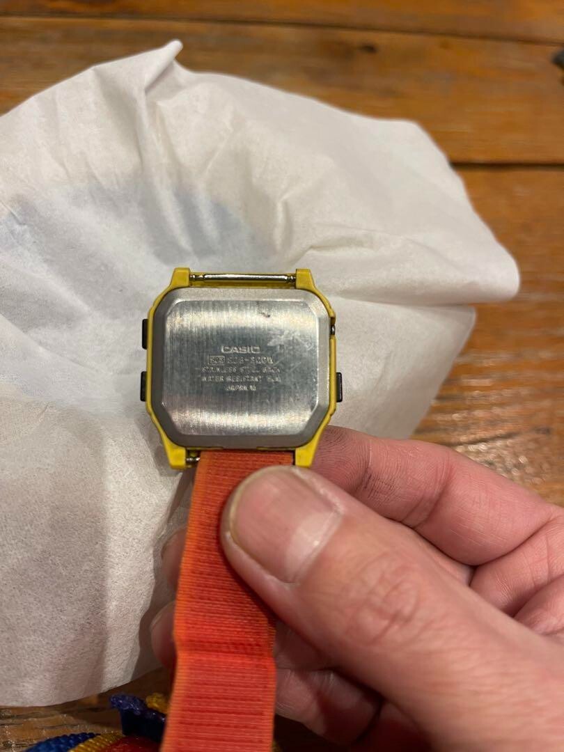 激レア！！NIKEコラボ　カシオ　デジタル　ヴィンテージ　SDB-300W Nike x Casio SDB-300W Digital Vintage Men's Watch Rare Used